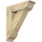 Ekena Millwork Traditional Traditional Rough Sawn Bracket w/ Offset Brace, Douglas Fir, 8"W x 26"D x 30"H BKT0806X26X30TRA01RDF - alternate 1